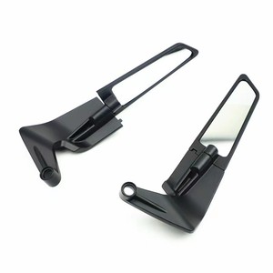 Motorcycle Rearview <b>Mirror</b> Universal Mount Metal <b>Square</b> Flat <b>Mirror</b> For Retrofit Upgrade Commute Use 23cm Length - Product Image 2