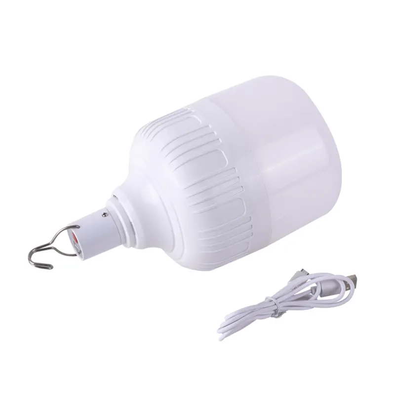 Энергосберегающий фонарь для аварийной зарядки, лампа E27, домашний светодиод, запасная батарея, USB, перезаряжаемый