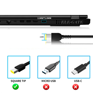 Chargeur pour ordinateur portable ELE-GATE 65W, adaptateur USB-C, alimentation pour ThinkPad - Product Image 2