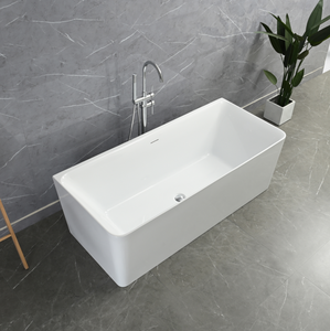 Moderna in acrilico CUPC CE Freestanding vasca da bagno meglio vendere forma rettangolare sottile bordo ammollo funzione per gli adulti - Product Image 3
