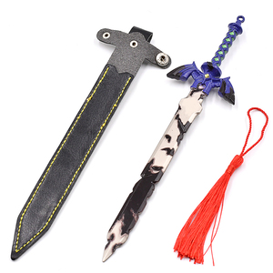Nouveau jeu chaud la légende Zeldas Anime métal épée porte-clés larmes du royaume maître épée en alliage de Zinc jouets modè<span class=keywords><strong>le</strong></span> pendentif Anime - Product Image 2