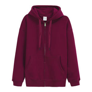 Sudadera con capucha de forro polar suave de zorro plateado con cremallera, color liso, básica, oversize, de ajuste holgado, para hombre, estilo streetwear, unisex - Product Image 5