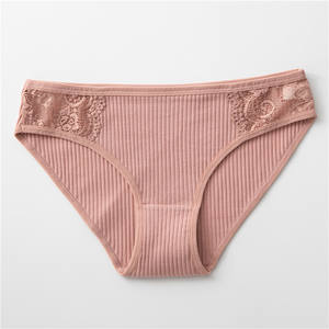 卸売糸女性ブリーフ高品質の女性のセクシーなレースの綿のパンティー通気性のある女性の下着パンティー - Product Image 5