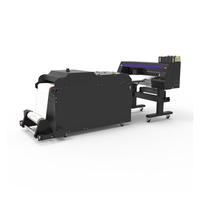 Mesin Printer DTF Printing Equipment Murah dengan 2 Buah Head 4720, Pengocok Bubuk Stiker Digital untuk Kain Kaos