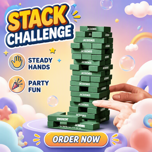 <span class=keywords><strong>Gioco</strong></span> Torre di Legno Personalizzabile con Logo, Classico <span class=keywords><strong>Gioco</strong></span> di Impilamento Blocchi, Giocattoli Educativi <span class=keywords><strong>Montessori</strong></span> per Bambini, Adulti e Famiglie, Ideale come Regalo per Feste - Product Image 3