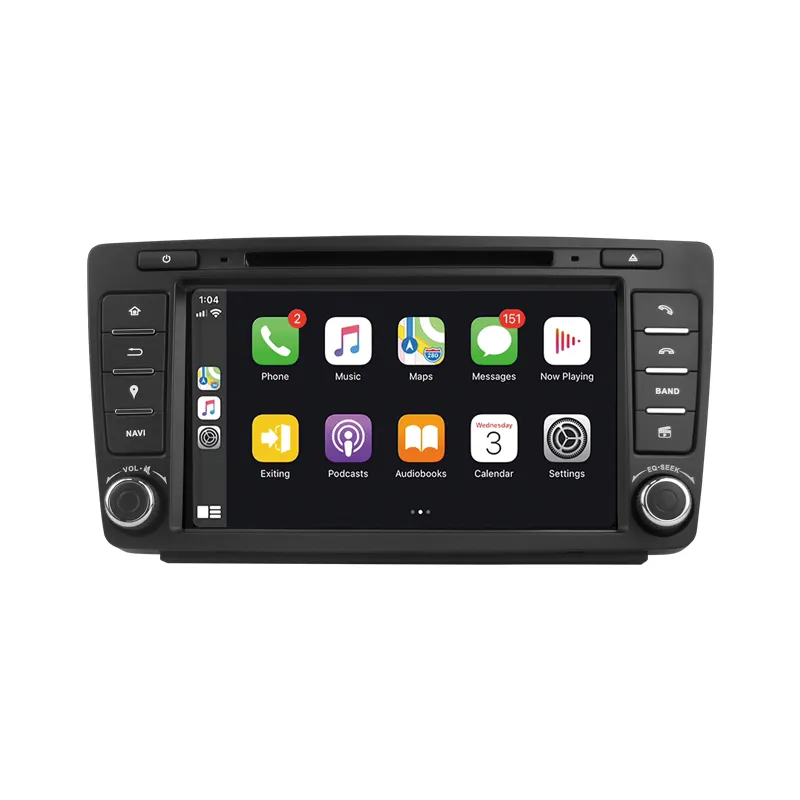 DVD. 0 Pemutar DVD Mobil untuk Skoda Octavia 2/3/A5 Yeti 2008-2013 Radio Stereo GPS Navigasi IPS DSP CarPlay Androidauto 4G