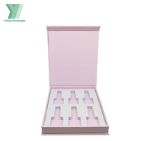 Boîtes en papier personnalisées pour produits de beauté, boîtes rigides pour ensembles de maquillage, emballages de cosmétiques, emballages de luxe pour vernis à ongles en gel avec insert en EVA