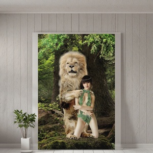 Dipinto nudo orientale pittura artistica per la casa ritratto creativo olio stampa con cornice artigianato decorativo pittura in pietra Artwork - Product Image 2