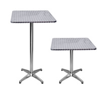 Direkt vertrieb des Herstellers Modern Square Edelstahl Esstisch Faltbar Multifunktional für Haushalt Outdoor Hotel