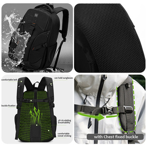 <span class=keywords><strong>2025</strong></span> nuevo logotipo personalizado hombres Universidad gran capacidad computadora negocios mochila impermeable mochila Oficina viaje Portátil Bolsa - Product Image 4