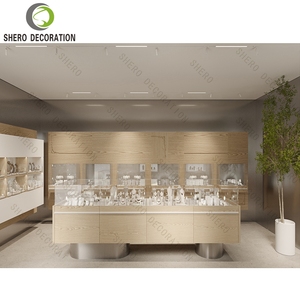 Modern Jewellery Shop Counter Wood Jewelry Showcase Cabinet Glass Cabinet <b>Display</b> <b>Case</b> For Luxury Jewellery Showcase - Product Image 2