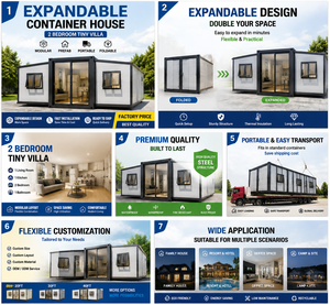 Luxury Mobile <b>Prefab</b> <b>House</b> 20ft 40ft for Resort Hotel Customised Container Villa - Product Image 4