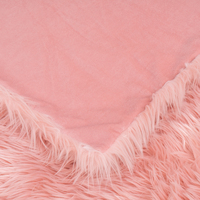 Jeté en fausse fourrure shaggy de luxe imprimé sur mesure, 100 % polyester, réversible, moelleux, pour canapé, lit et décoration intérieure