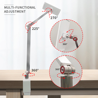 Support de téléphone et tablette flexible en gros avec bras métallique réglable pour bureau, école, magasin de détail et usage professionnel en gros