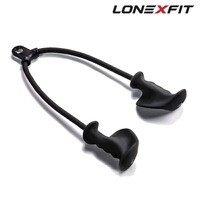Ensemble d'accessoires de câble ergonomiques en acier pour triceps et biceps avec poignée profilée – Accessoires de machine de musculation pour l'entraînement des bras et la force musculaire