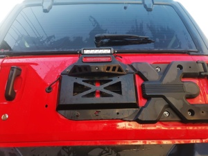 Kit de relocalisation de plaque d'immatriculation pour <span class=keywords><strong>Jeep</strong></span> <span class=keywords><strong>Wrangler</strong></span> JL 2018 Unlimited, suppression de la roue de secours - Product Image 3