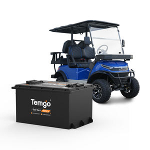 美国库存金属外壳48V 100Ah LiFePO4电池高尔夫球车51.2V a级锂电池，带液晶显示充电器 - Product Image 1