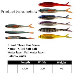 Esca Morbida Galleggiante OEM di Alta Qualità 120mm 9g in PVC con Coda a <span class=keywords><strong>Cuneo</strong></span> per Pesca in Acqua Salata di Tonno, Marlin, Spigola e Attrezzatura da Pesca Oceanica - Product Image 2