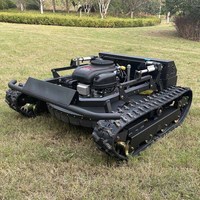 Robot Mini mesin pemotong rumput, traktor mesin pemotong rumput kendali jarak jauh untuk pertanian