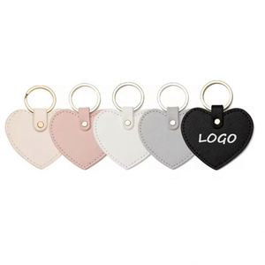 Pu Round Bag Charm Pendant Cute Peach <b>Car</b> Keychain Heart <b>Keyring</b> Bulk Leather Keychains - Product Image 2