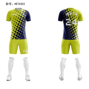 Adult Soccer Uniforms Sets Men Custom Soccer Jersey Football Kits Full Set Soccer Kit Supplier in China - Product Image 2