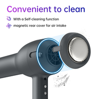 Sèche-cheveux ionique haute puissance YX-T7 Max 2400W à 3 vitesses, séche-cheveux haute vitesse pour salon professionnel et usage extérieur