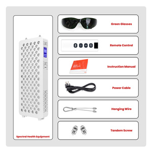 لوحة العلاج بالضوء الأحمر الطبي من IDEARED بأطوال موجية 590 و630 و660 و810 و830 و850 و940 نانومتر، لوحة LED للوجه للعلاج بالضوء الأحمر للجمال - Product Image 6
