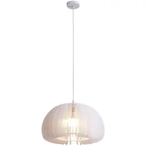 2023 New arrival Restaurant Living Room White Acrylic Decorative LED Fixture 3D Printing Ceiling Pendant Light