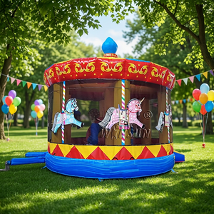 WINSUN Castillo Inflable Grande con Temática de Princesas, Certificado CE, Libre de Plomo, Resistente al Fuego, Fácil de Instalar - Product Image 1