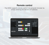 Commutateur vidéo de diffusion en direct NDI HX 5 canaux 4K HDMI SDI, mélangeur vidéo avec enregistrement et contrôle PTZ, direct usine OEM ODM pour la diffusion