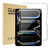 Protecteur d'écran en verre trempé de qualité AAA de 10.2 pouces pour iPad 7-10 iPad Pro 13 12.9 Mini 2024 Anti-Shock 9H 2.5D
