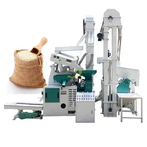 Combined Rice Husk Peeling Machine 1 Ton Per Hour Rice Mill Machine/ Rice Polishing Machine Color Sorter