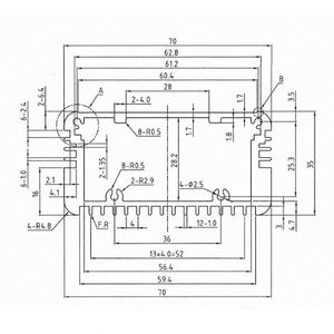 Caja de Control con Protección IP54, Perfil de Aleación de Aluminio Extruido, PCB Personalizado EBM OEM - Product Image 3