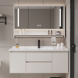 Smart washing integrated modern simple wall-mounted washbasin smart bathroom cabinet - Product Image 3