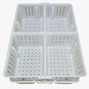 Boîte de transport pour poules, 4 grilles, 80 à 100 jours, casier de transport en plastique, pour poules