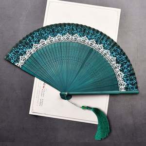 Abanico Plegable Grande de Estilo Antiguo, Personalizado con Impresión, de Bambú Ecológico para Regalos Promocionales, Modelo con Diseño - Product Image 6