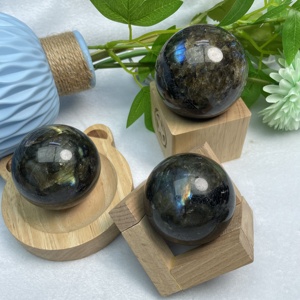 Sfera di Cristallo Naturale in Labradorite, Quarzo per Massaggi, Lucidatura, Guarigione, Decorazione Raffinata per Interni, Souvenir - Product Image 4