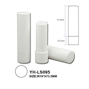 Round square White <b>Lip</b> <b>Balm</b> <b>Containers</b> Plastic Wholesale Private Label Lipstick Tube - Product Image 2