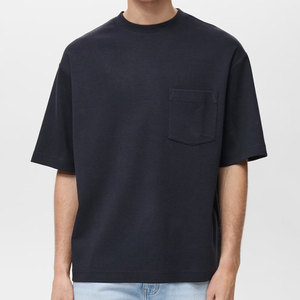 เสื้อยืดโอเวอร์ไซส์น้ำหนักเบาสไตล์สตรีทแฟชั่นสำหรับผู้ชาย รุ่นล่าสุด มีกระเป๋า  รับสกรีนโลโก้ ทรงปกติ ผ้าฝ้าย 100% เป็นมิตรต่อสิ่งแวดล้อม ราคาประหยัด - Product Image 5