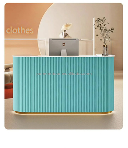 Thẩm mỹ viện chuyên dụng bàn tiếp tân nhỏ Đơn giản và giá cả phải chăng Salon Tóc Trắng Thanh Sơn phía trước bàn - Product Image 2