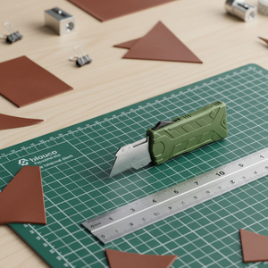 Cuchillo de Bolsillo Automático OTF UK-1735 Drawell Edc Oem de Grado Industrial con Mango de Aluminio SK5 y 5 Cuchillas Adicionales - Product Image 1