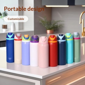 32oz Owaal Stainless Steel Insulated Water Bottle Custom <strong>Flasks</strong> <strong>with</strong> Vacuum Thermos <strong>Straw</strong> BPA-Free Sport Travel Tumblers - Product Image 1