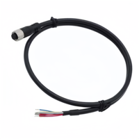 Câble de signalisation aviation M8 3-17 broches mâle-femelle pour caméra de voiture DVR, CCTV et faisceau de câblage de subwoofer
