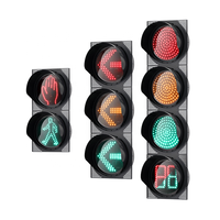 Panneau lumineux OEM ODM de type carte, feu de signalisation routière LED sans fil, feu de signalisation routière transversal