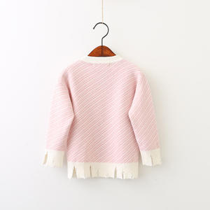 Compras en Línea, Moda Infantil, Suéteres Coreanos con Patrón de Punto, Hechos a Mano, con Dobladillo Curvo - Product Image 5