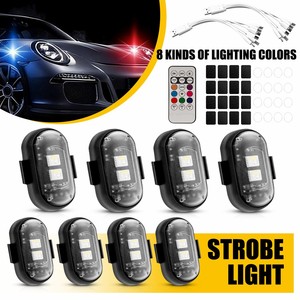 8Pcs <b>Wireless</b> LED Strobe Lights RGB 8 Colors Flash Warning <b>Lamps</b> USB Charging - Product Image 6