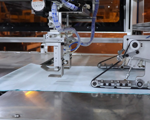 Tự động phong bì gối Bìa Máy tích hợp cắt may 450pcs Giờ Hiệu Quả 0.6MPa áp suất không khí - Product Image 3