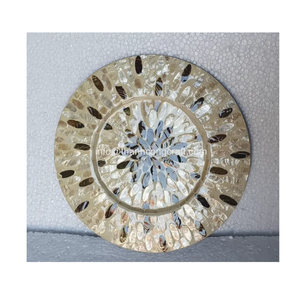 Manteles individuales planos de concha de perla elegante de alta calidad, decoración de manteles individuales para fiestas exteriores hechos en Vietnam - Product Image 3