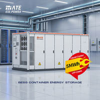 Système de stockage de batteries BESS MATE Data Center 5MWh LifePO4 refroidi par liquide en conteneur pour alimentation de secours mission-critique