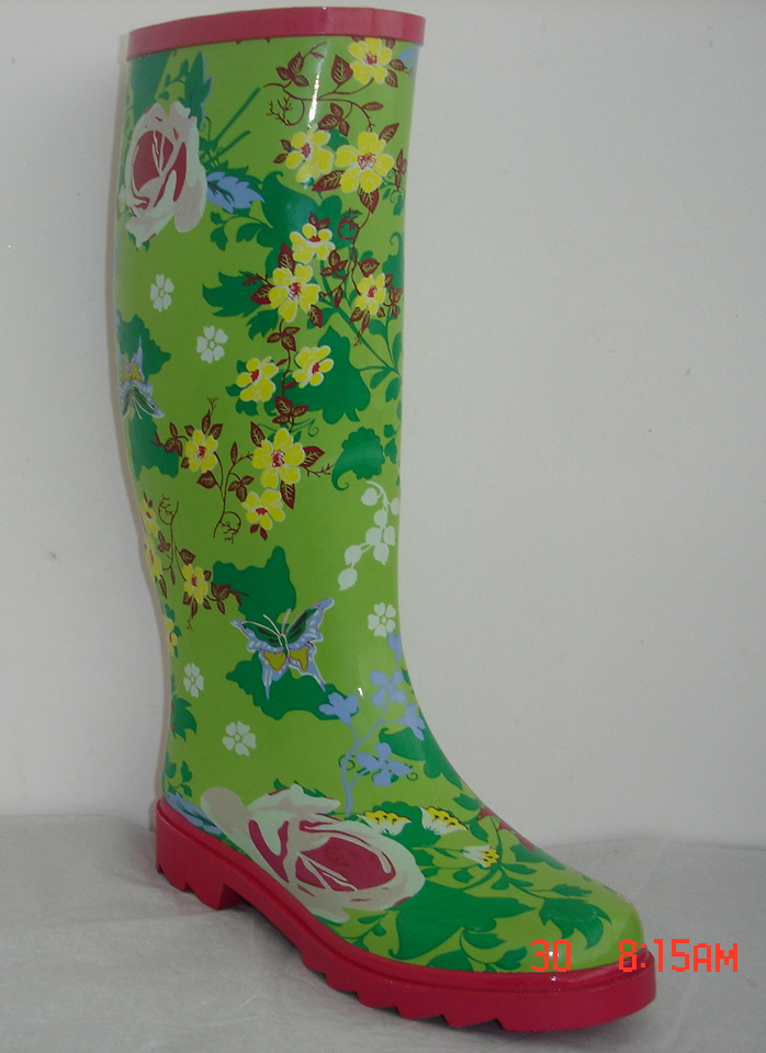 成人钢头和钢底防水聚氯乙烯绿色男式雨靴 - buy green rain boots
